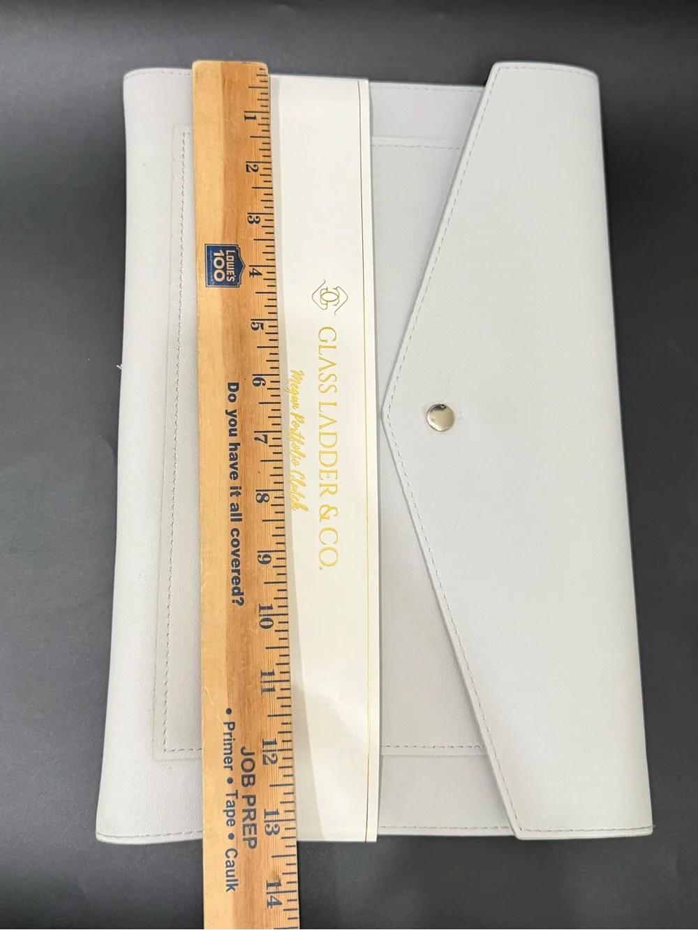 Glass Ladder & Co. Megan Cloud Gray Portfolio Clutch Envelope Organizer